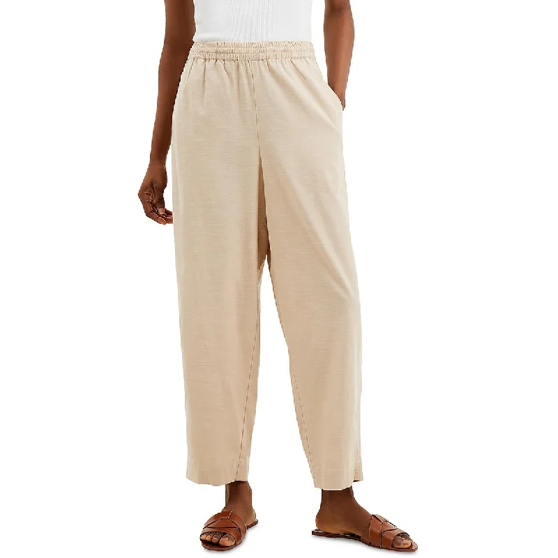 French Connection Womens Alania Slub  Trouser Pants