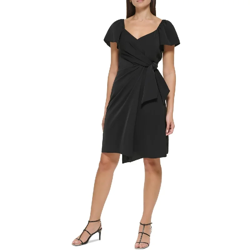 DKNY Womens Office Career Fit & Flare Dress