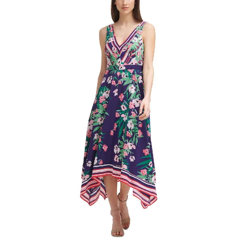 Vince Camuto Womens Plus   Floral Print Summer Maxi Dress