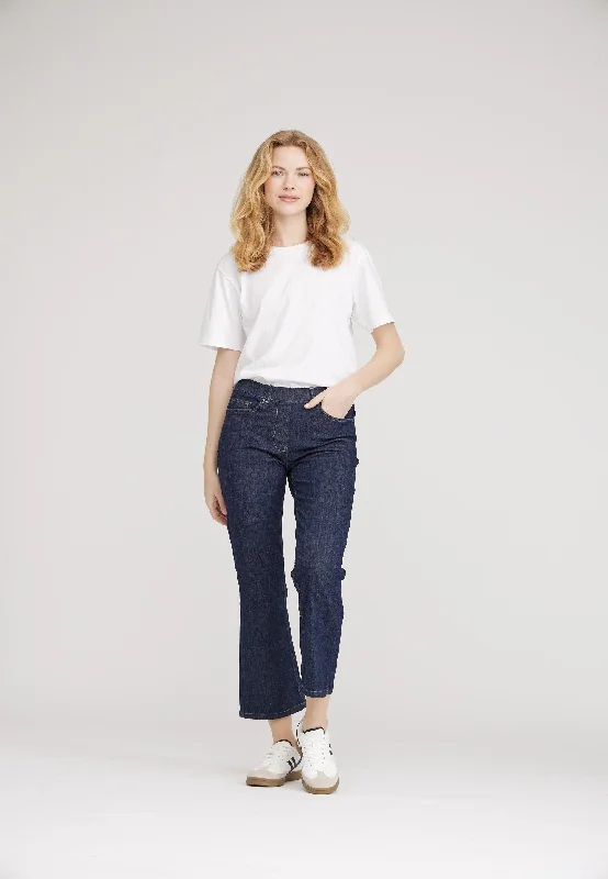 Helen Straight - Extra Short Length - Dark Blue Denim