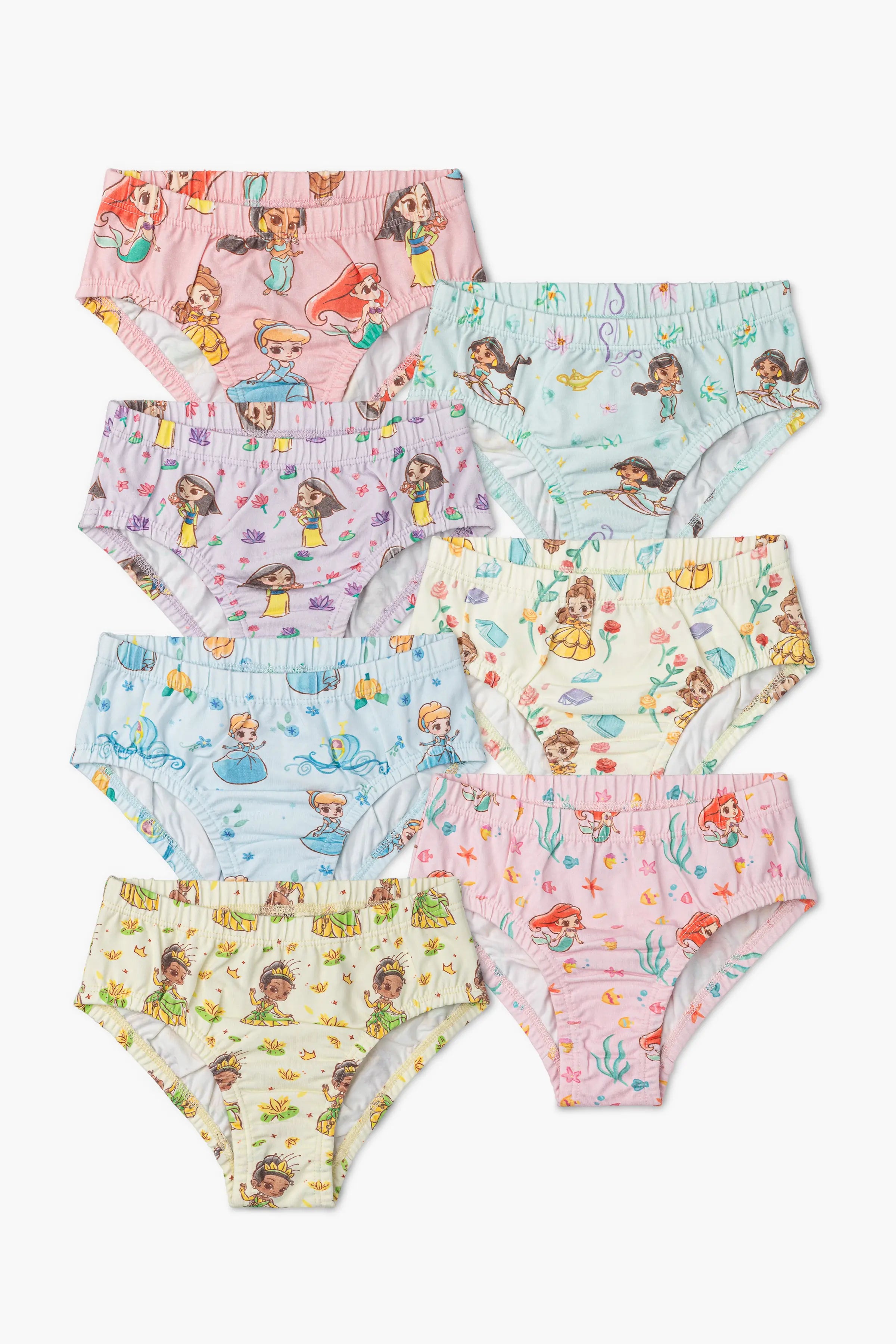 7-Pack Girl's Underwear_Disney Princess Characters