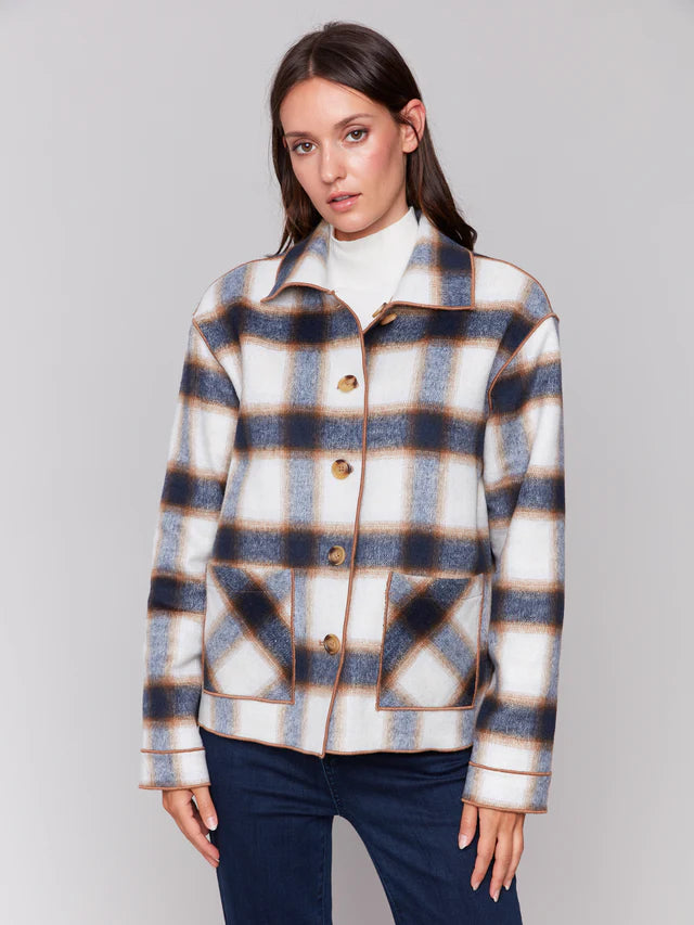 C.B C6185X Reversible Plaid Jacket